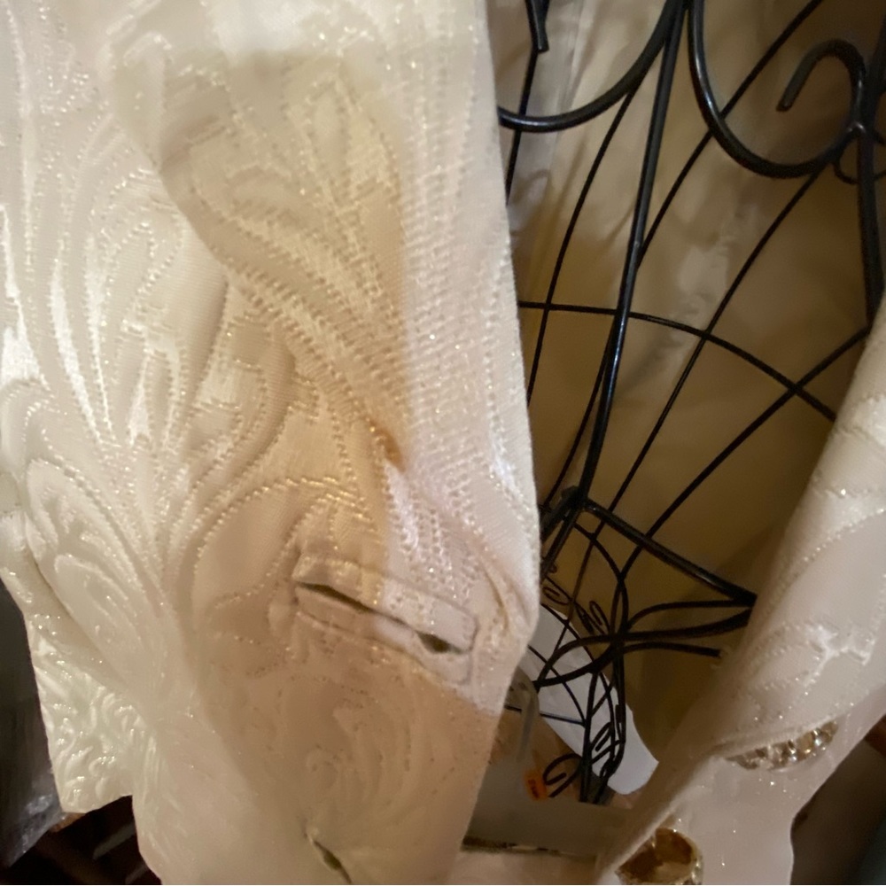 Js Collections Evening Suit, Cream With Gold Thre… - image 3